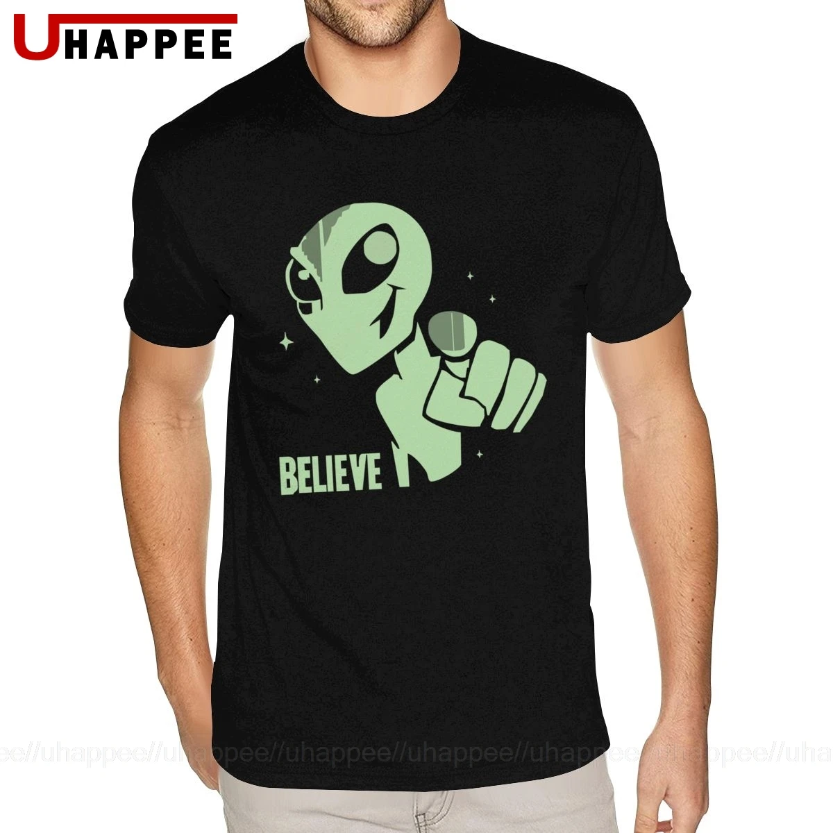 Alien Believe Space Sci Fi Ufo Nerd Tee Youth Guy 2020 модная мужская футболка с короткими рукавами