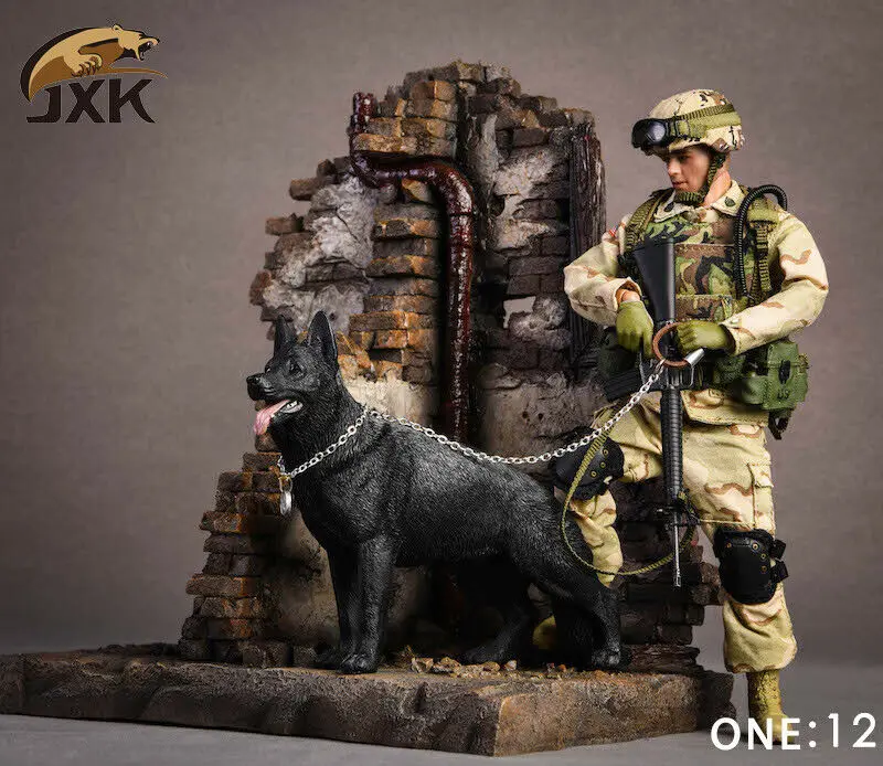 Модель животного JXK JXK014/JXK015 1/12 немецкая овчарка и Лабрадор игрушка для собак F 6 ''фигурка