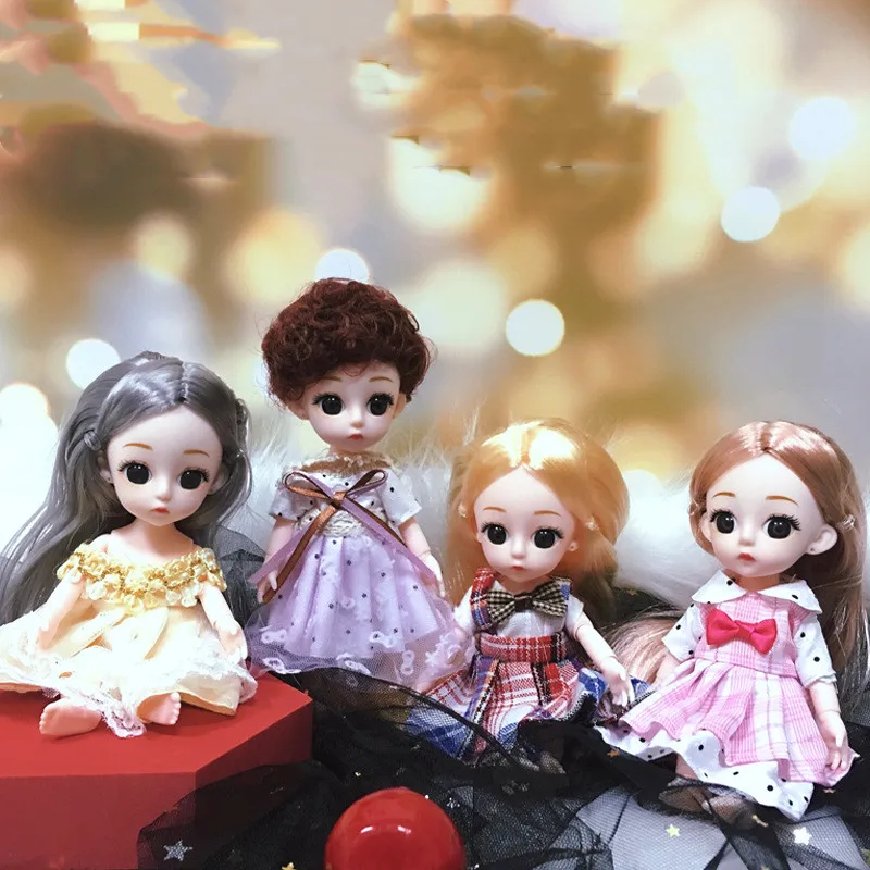 Одежда для куклы 16 см одежда 1/12 милая шарнирная мини кукла модное платье сделай