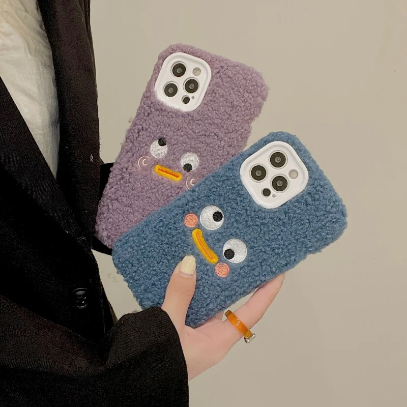 

sumkeymi Korean style suitable for iPhone12 Pro Max cute 11 Pro Max mobile phone case XR Apple shy Xs bear 7/8Plus