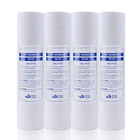 new 4pcs pp cotton filter water filter water purifier 10 inch 1 micron sediment water filter cartridge system reverse osmosis