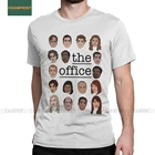Мужские офисные футболки ТВ серии Дуайт Шрут Майкла Скотта Халперт Миффлин, хлопковая футболка с короткими рукавами, взрослая футболка