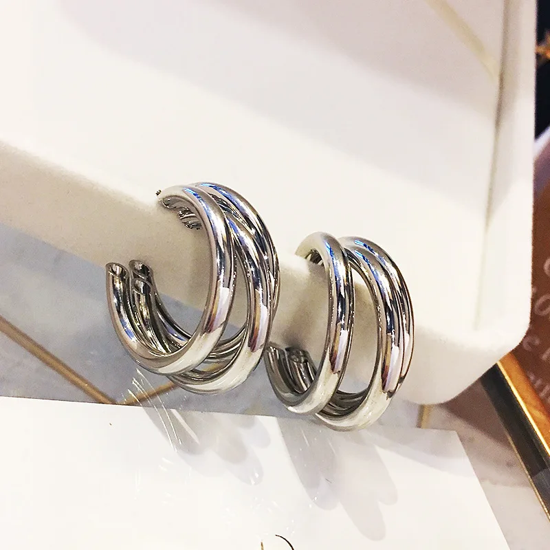 Модные золотые металлические висячие серьги Za для женщин, большие круглые дизайнерские Эффектные серьги в стиле стимпанк, геометрические украшения