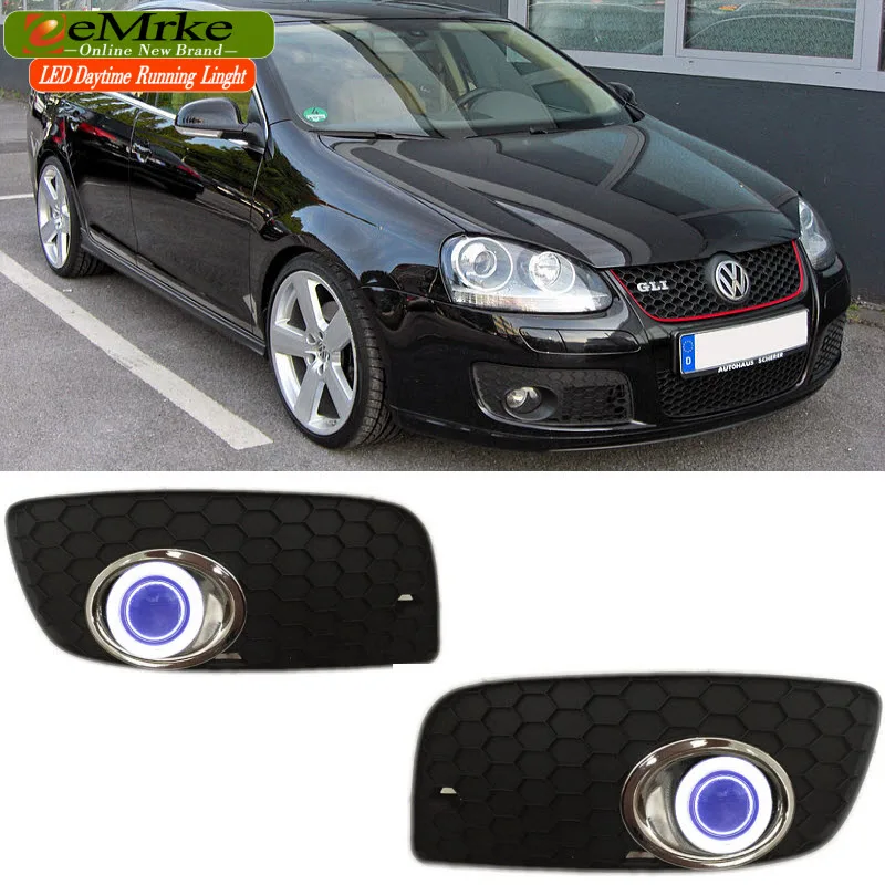 EeMrke светодиодный дневные ходовые огни ангельские глазки DRL для Volkswagen VW Jetta GLI GTI