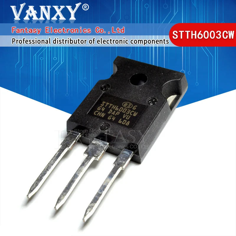 5 шт. STTH6003CW TO 247 STTH6003 TO247 300V 60A новый оригинальный|Интегральные схемы| |