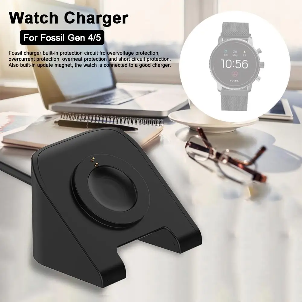 

Charger Dock forFossil Gen 5 Carlyle Julianna & Gen 4 Explorist Venture HR Replacement Stand Charging Cable Cradle Base USB