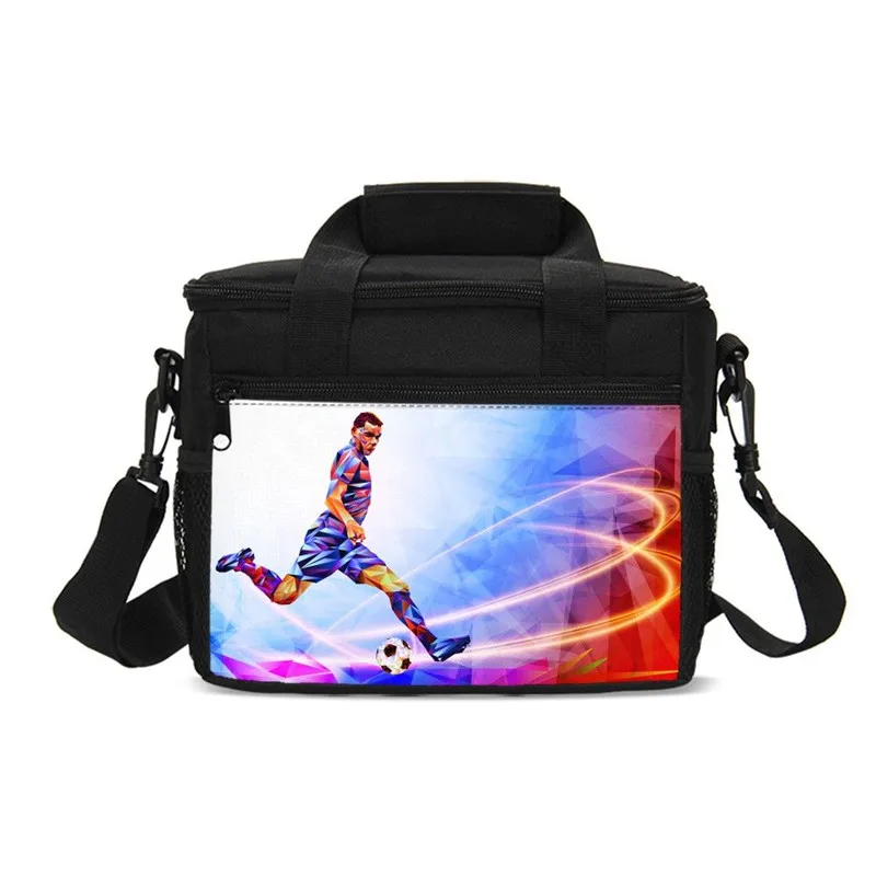 

Small Lunch Bag Cool Passion Sports Football 3D Printing Ice Bag Insulated Thermal Picnic Lunchbox Outdoor Handbags Sac A Main