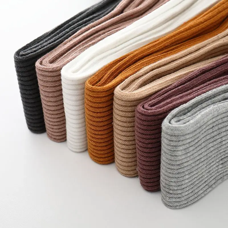 Осенне-зимние теплые хлопковые колготки для маленьких девочек чулки облегающие