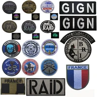 new ir infraredpvc gign raid france gendarmerie hook loop patch reflective french tactics armband applique shoulder badge