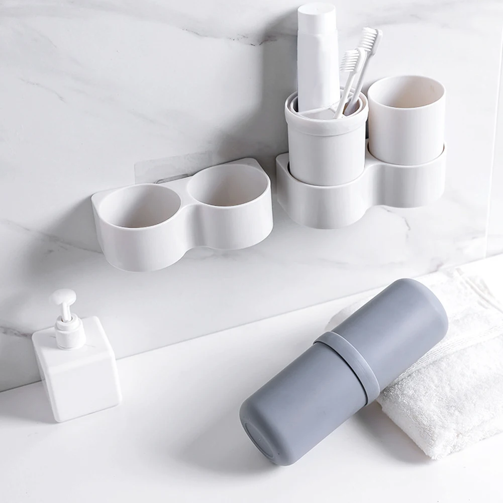 Многофункциональный настенный органайзер для зубных щеток набор хранения