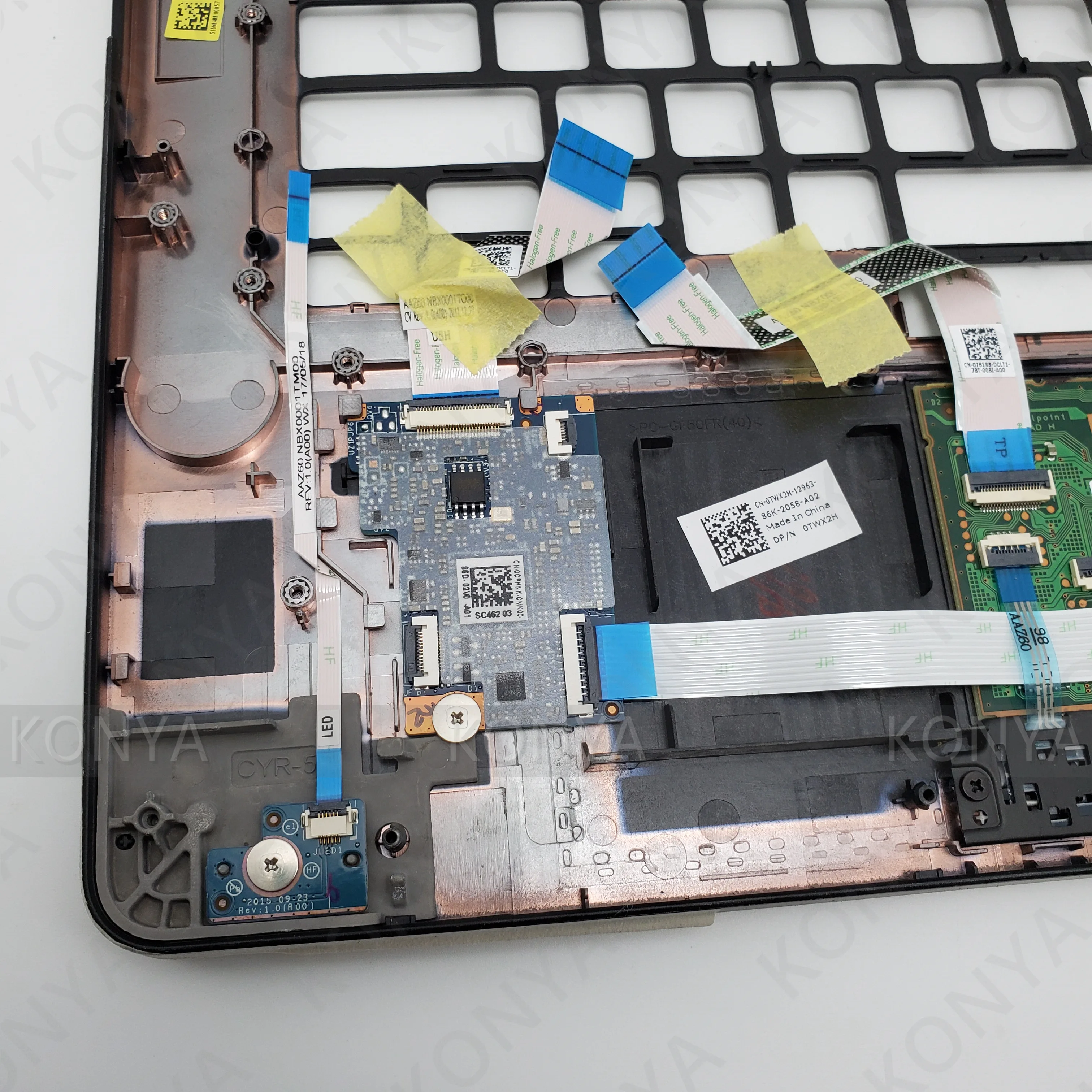 Верхний чехол для Dell Latitude E7470 plamest с тачпадом 09Y17 DGFPD XFY7W TWX2H