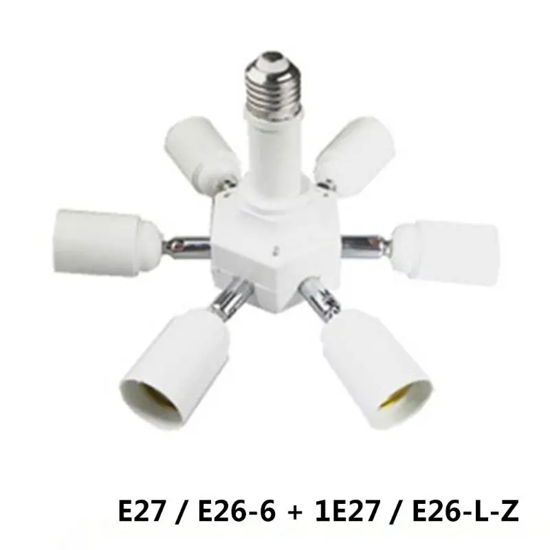 

7 в 1 светодиодный светильник лампы гнездо адаптера E26 E27 Стандартный держатель лампы базы конвертер для дома светильник ing оптовая продажа