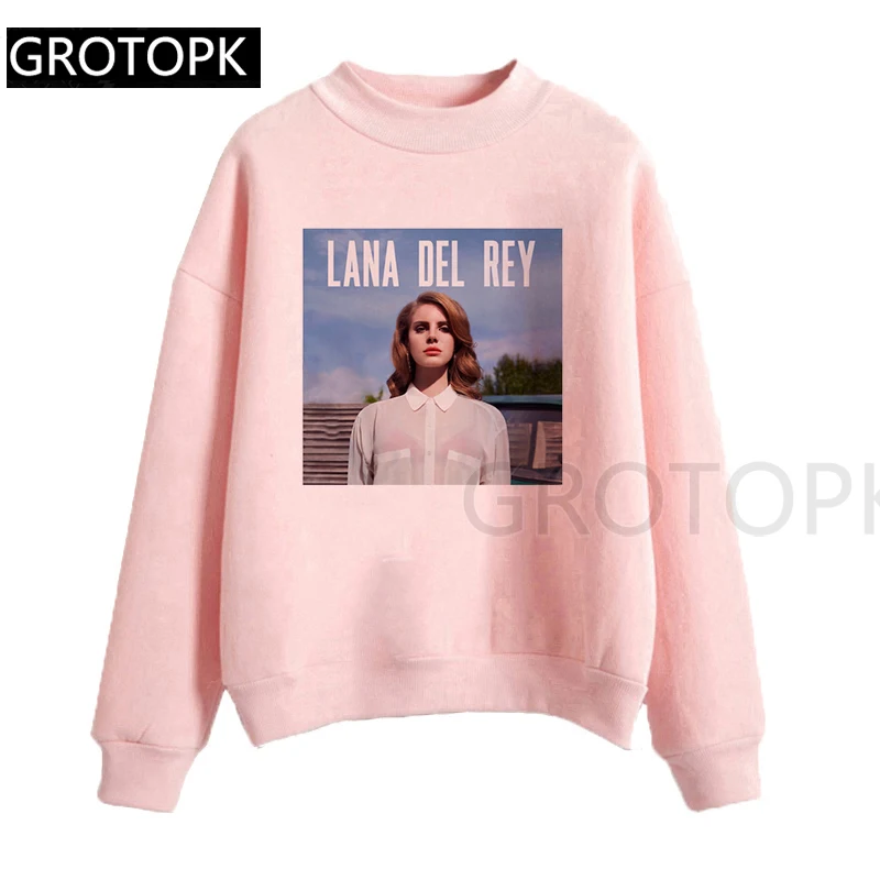 

2019 Осенняя флисовая женская спортивная одежда Harajuku с принтом Современная Лана Дель Рей кавайная одежда Kpop уличная одежда толстовки Свитшот