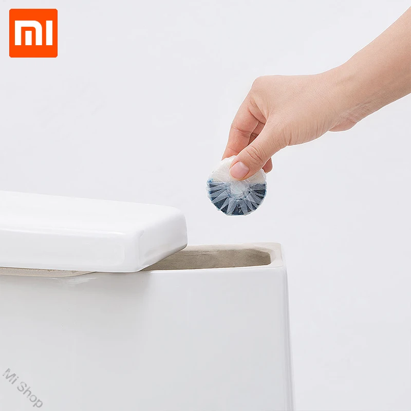 Xiaomi Mijia одноразовые Волшебные автоматические унитаз для очистки помощник ароматный шарик синяя дезодорирующая Чистка пузырьков