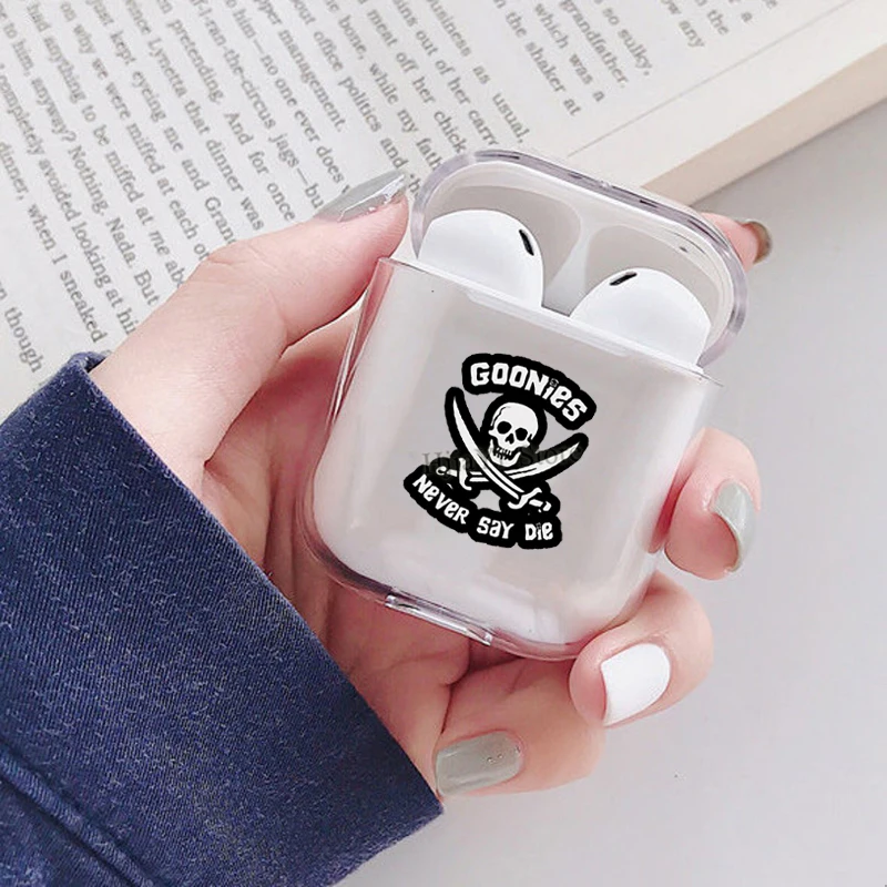 

Прозрачный чехол для наушников goones Never Say Die Soft чехол из ТПУ для Apple AirPods 2 для Airpods 1 Funda Capa