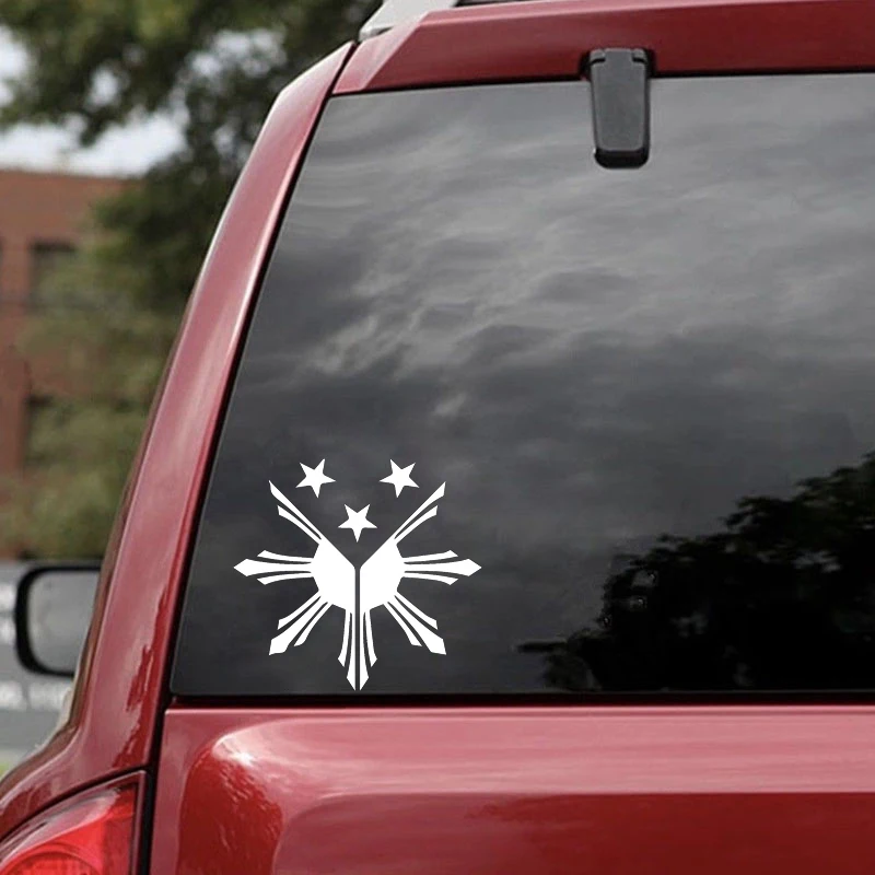 

Fuzhen Boutique Decals Exterior Accessories Creative Philippines Flag Sun Car Sticker Vinyl PVC Motorcycle Waterproof Decal