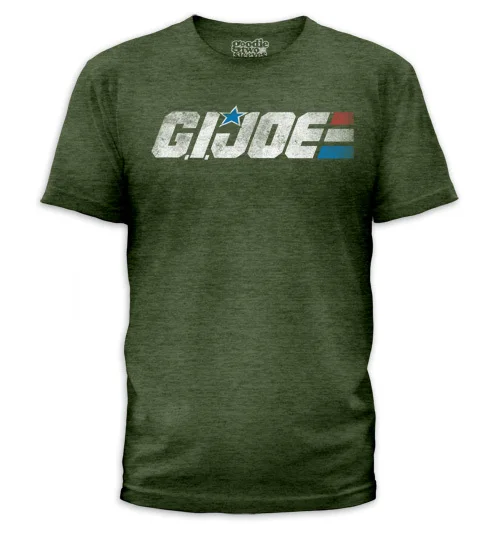 ตลก T เสื้อแปลกใหม่ Tshirt Gi Joe T เสื้อ Retro โลโก้ Hipster พิมพ์จดหมายใหม่