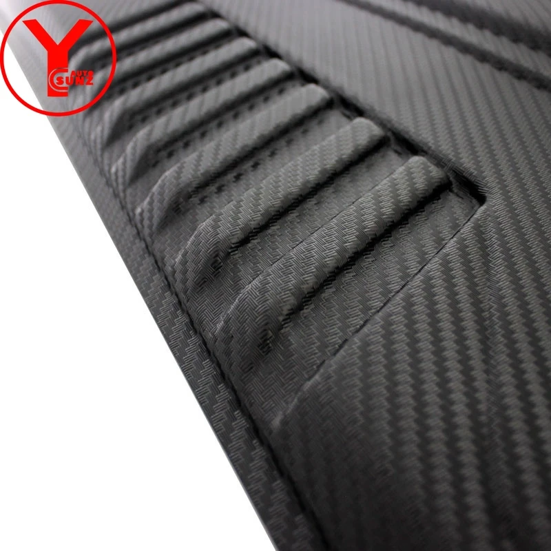 Черная Блестящая крышка автомобильной капота YCSUNZ 5D овальное отверстие