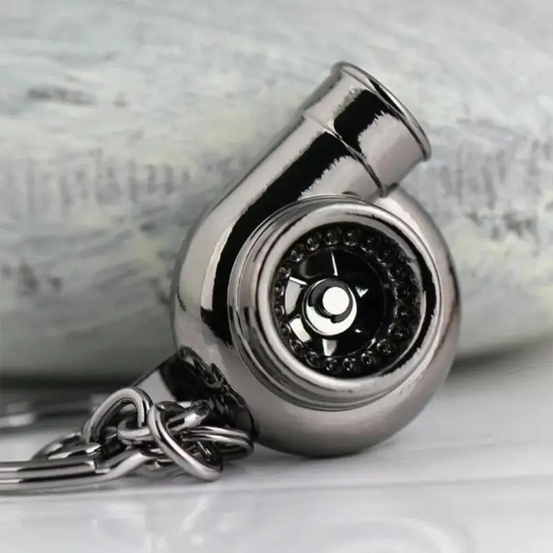 

Rechargeable Electric LED Keyring with Sounds Car Luminous Turbocharged Key Chain for Auto Pendant