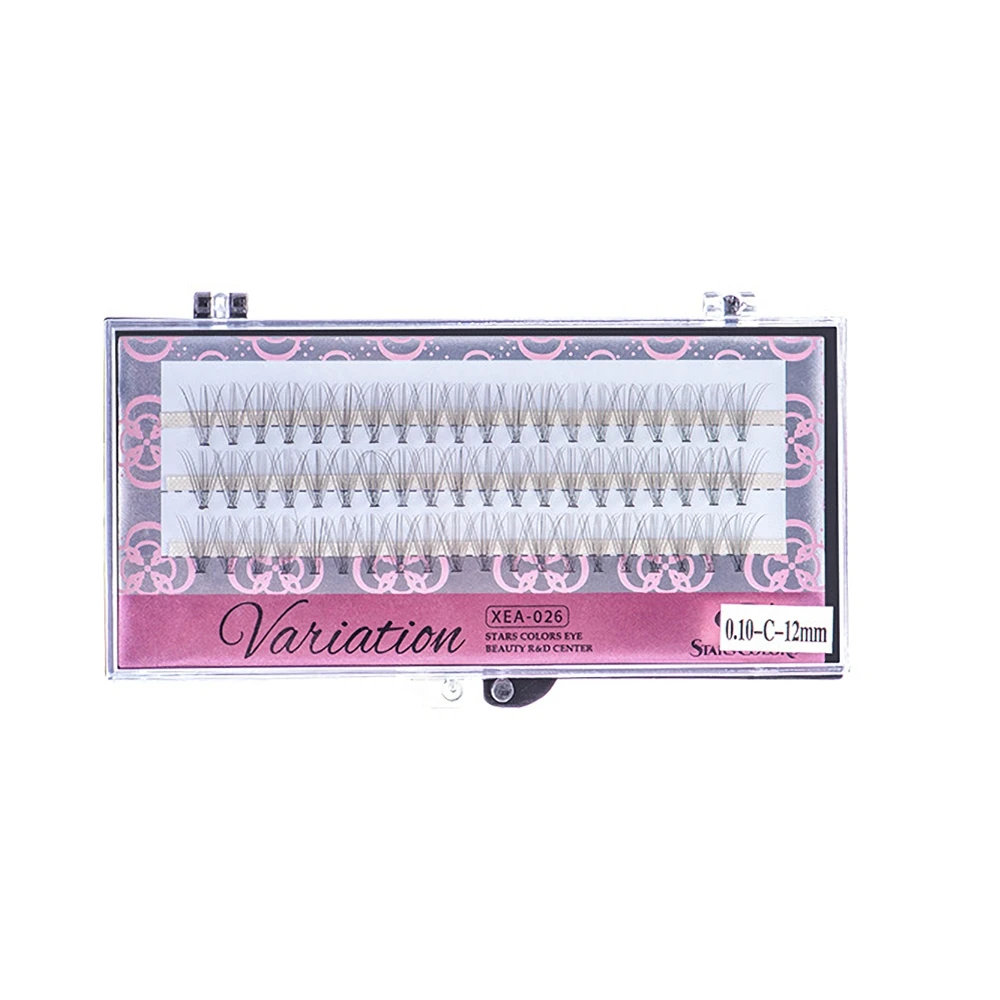 

XEC-016 Faux Mink Hair 10D Crisscross Individual Lashes Premade Fan Russia Volume Cluster Eyelashes Makeup Cilia