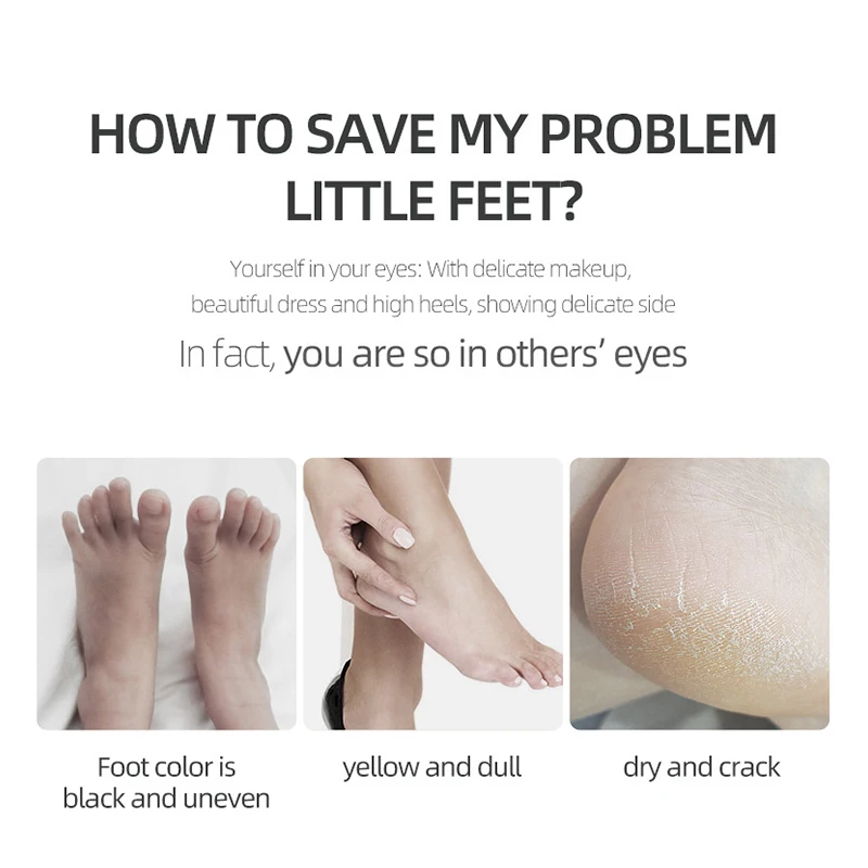 

3pair=6 piece Exfoliating Foot Mask Foot Patch Magic Skin Peeling Dead Skin Feet Mask Socks Sosu Socks for Pedicure Socks Cream