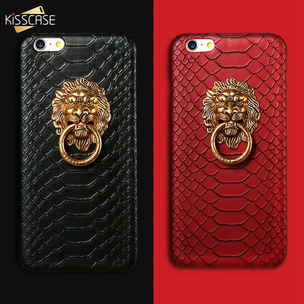 KISSCASE чехол для iPhone 6 6S 7 8 Plus X XS 5s Роскошный кожаный 5 SE 5S|Бамперы| |