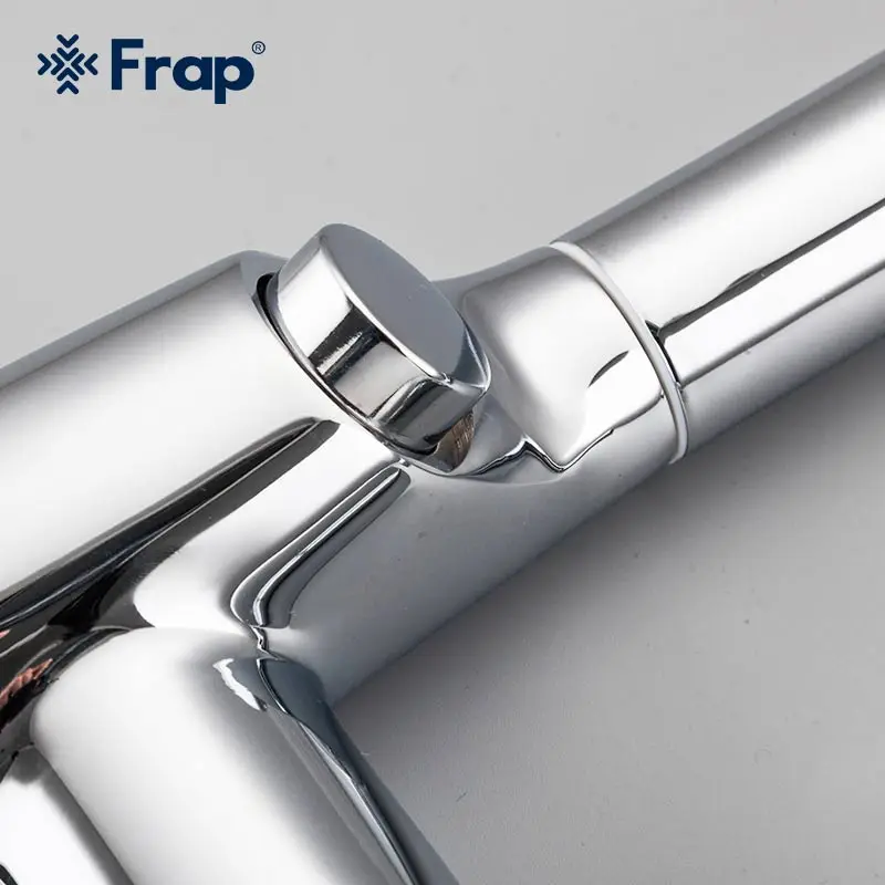 Frap Kitchen Faucet With Filter Water Drinking Chrome Deck Mounted Mixer Tap 360 Rotation Pure Sink Taps | Обустройство дома