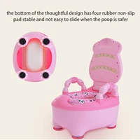 comfortable boys and girls potty safe potty training seat plastic children potty ergonomic design potty chair cute comfy toilets