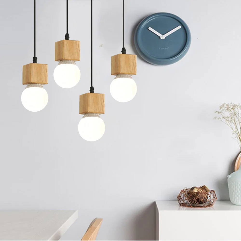 Американский стиль Современная ретро люстра для кухни спальни подвесная