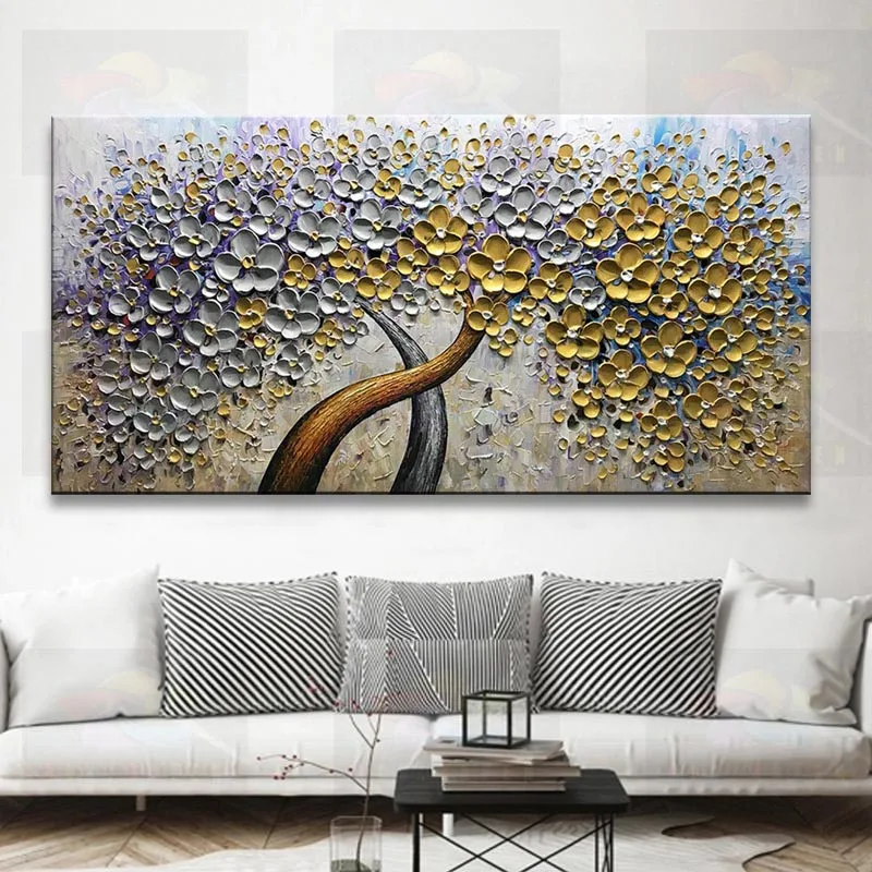 Картина маслом на холсте ручной работы Современная 100% Лучшая Художественная