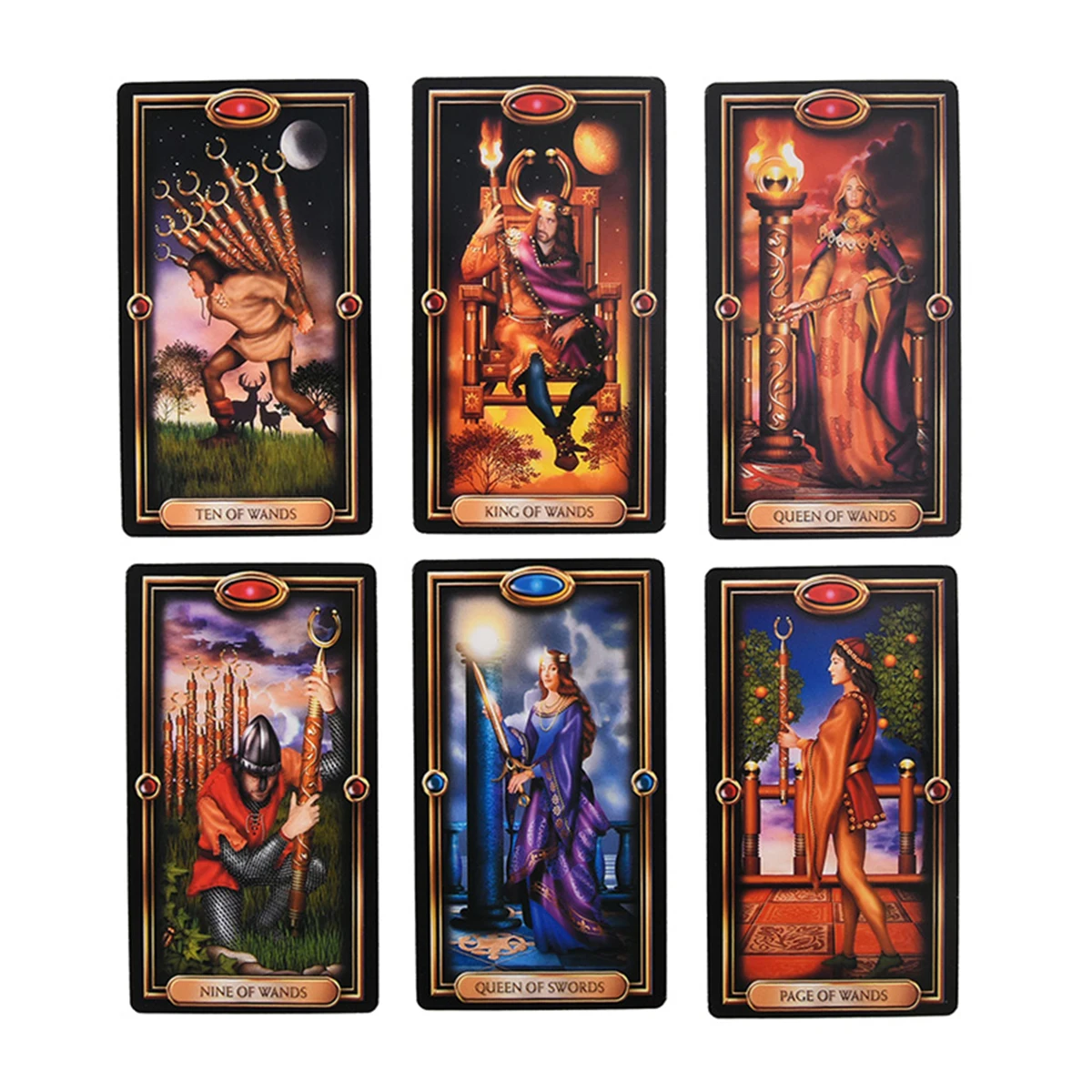 

The Gilded Tarot Deck Card Game Family Gathering Board Game Divination Fate Tarot Card With PDF E-guide Book