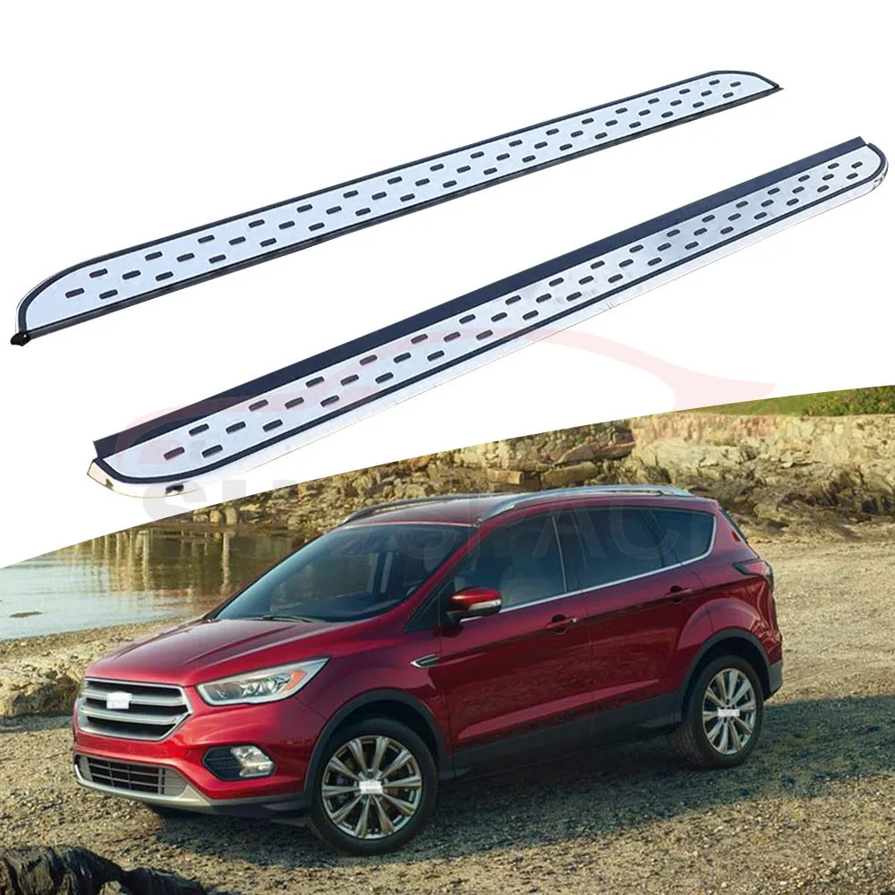 

Side step fits for Ford Escape 2012-2020 running board nerf bar 2Pcs left right Aluminium side step side pedal