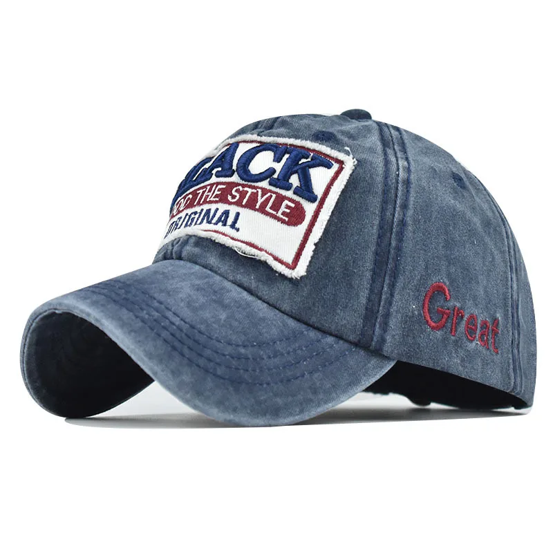 

New big letter three-dimensional embroidered baseball cap, high-grade cotton cap, washed and old coated baseball cap