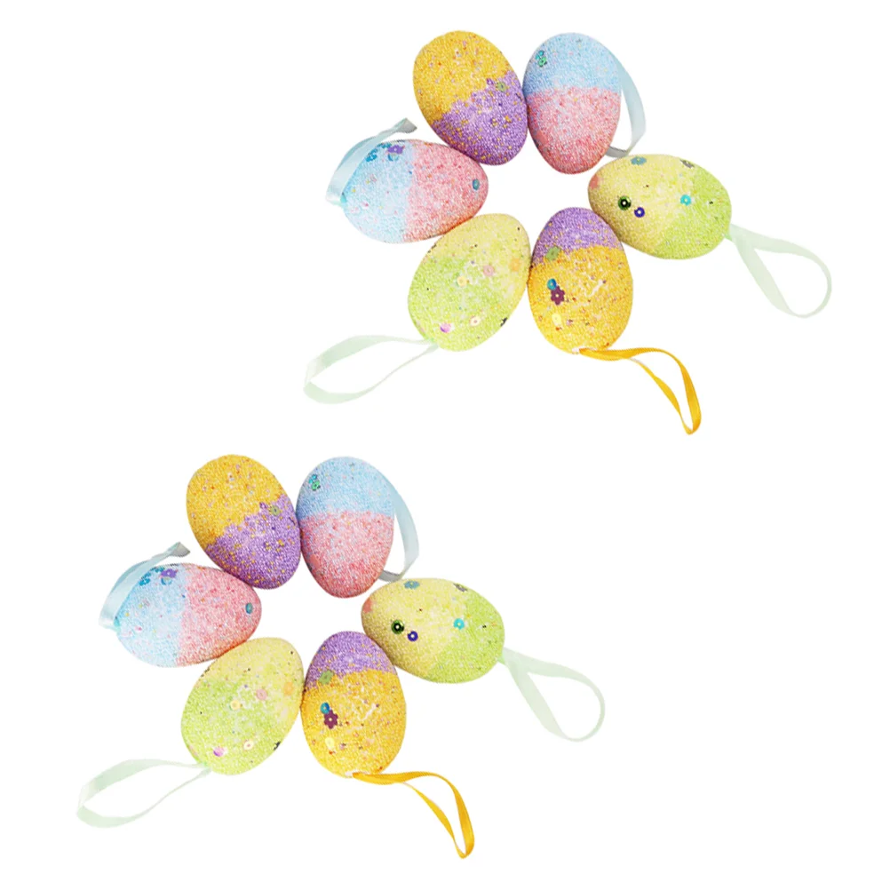 12 шт. разноцветные подвесные яйца |