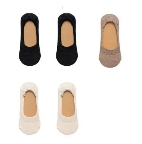 5 pairs 5 пар/лот новые женские носки сплошной цвет невидимые женские короткие носки летние тонкие нескользящие носки-башмачки для девочек TJ233 - Цвет: 5 pairs