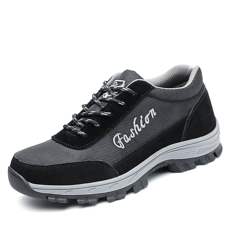 Мужские Модные дышащие стальные ботинки рабочие защитные защитная обувь для