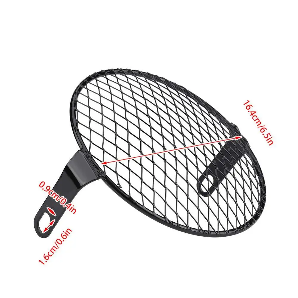 Universal Motorcycle Headlight Protector Grille Guard Cover 7 inch Metal Protection Mesh Grill Side Light Lamp Mount | Автомобили и