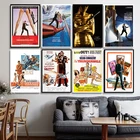 Плакаты, постеры 007, кино, постер с актером, настенное искусство, Картина на холсте для украшения комнаты, домашний декор