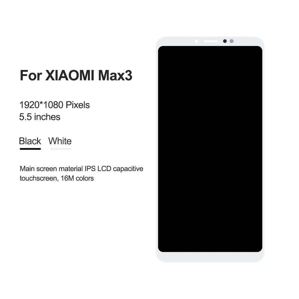 Для 6," Xiao mi Max 3 mi Max 3 ЖК-дисплей mi Max3 ЖК-экран рамка+ сенсорный экран панель дигитайзер сборка Замена