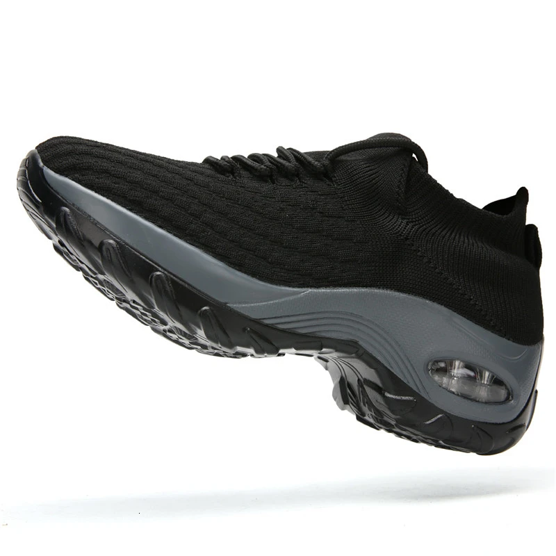 Кроссовки носки женские спортивные на шнуровке без застежки дышащие платформе