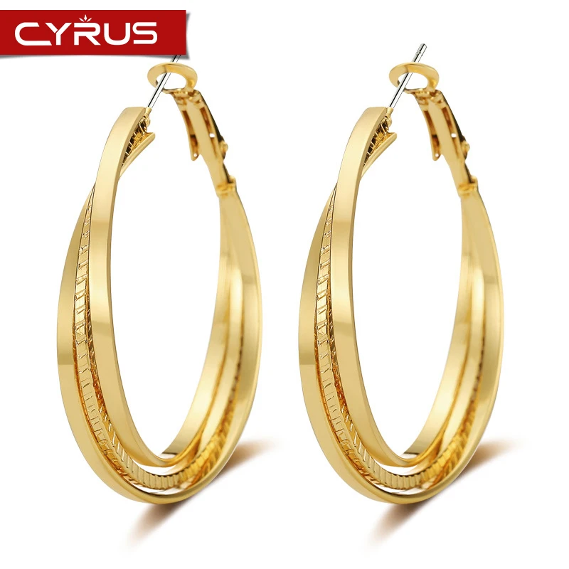 Большие серьги кольца классические разноцветные Круглые для женщин и девушек