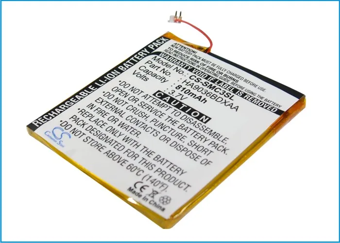 

cameron sino 810mAh battery for SAMSUNG YP-CP3 YP-CP3AB/XSH (4G) CP3AB/XSH (8G) CP3CB (4G) CP3CB (8G) HA9036BDXAA