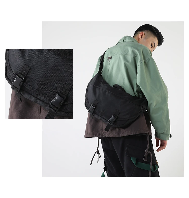 Fashion Crossbody Bags for Men Multifunction Waterproof Large Shoulder Bags Streetwear Male Nylon Messenger Chest Bags Bolsa