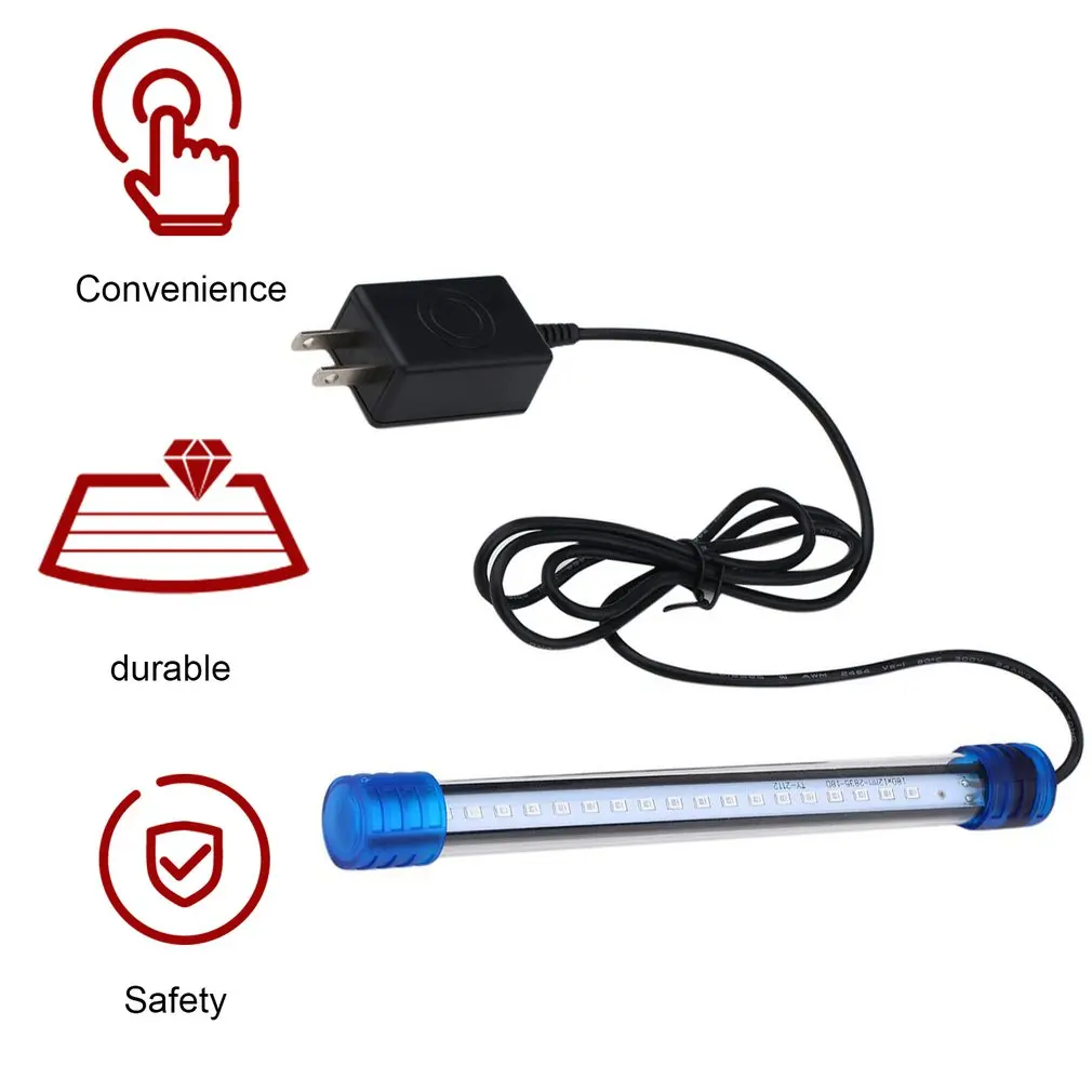 1 шт. аксессуары для аквариума погружная водонепроницаемая лампа с зажимом