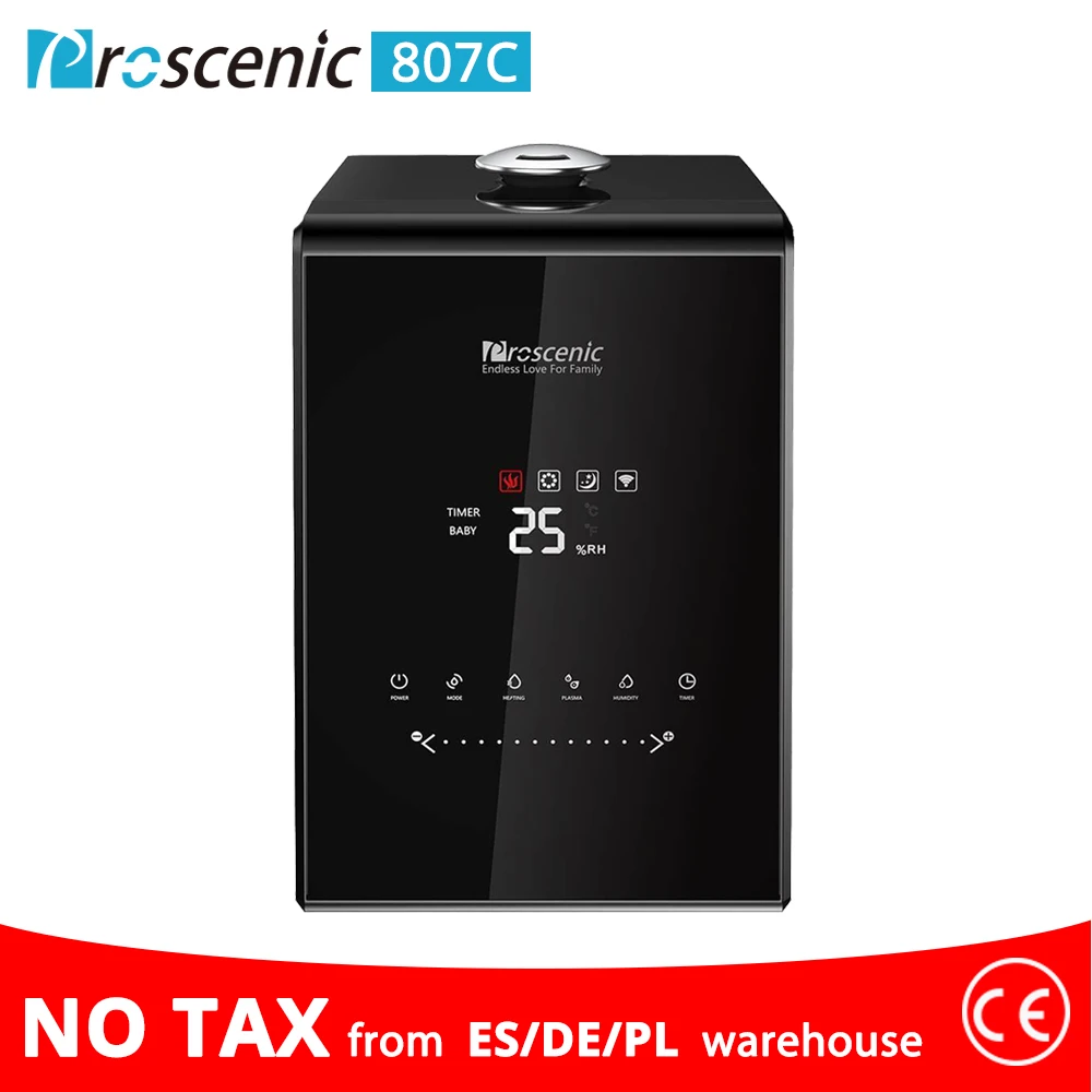 Увлажнитель воздуха proscenic 807C 5 л теплый и холодный туман ультразвуковой