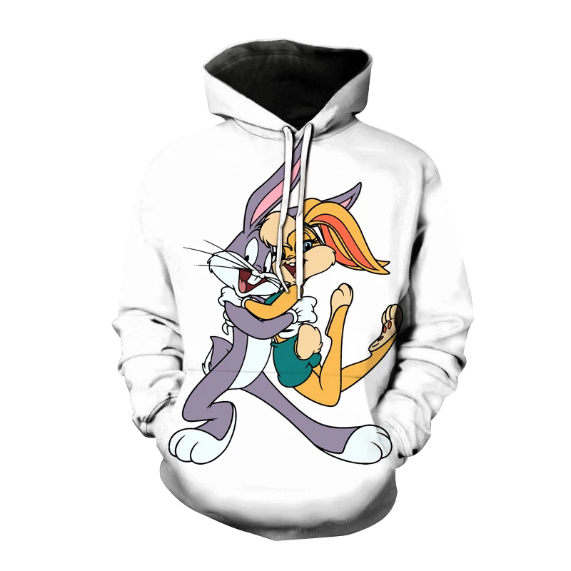 

New Bugs 3D printing cartoon anime hoodie men's and women's fashion Harajuku children boys and girls streetwear sports pullover