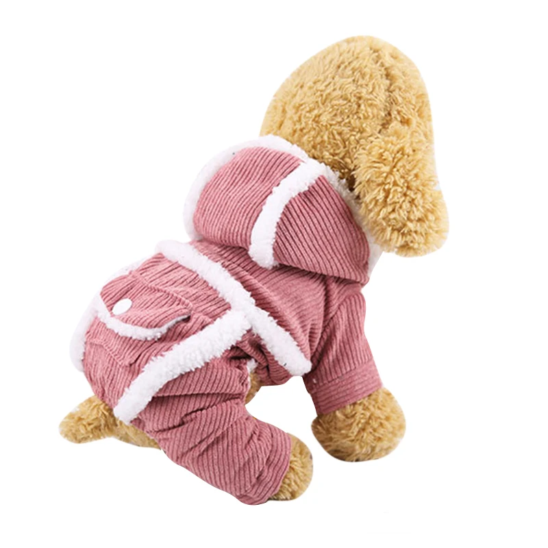 Зимнее пальто для домашних животных одежда собак хлопковая куртка Толстая