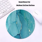 Круглый Мрамор Мышь Pad Gabinete PC Gamer ковер игровые аксессуары коврик с клавиатурой Varmilo Малый 20x20 стол коврик CSGO Мышь pad