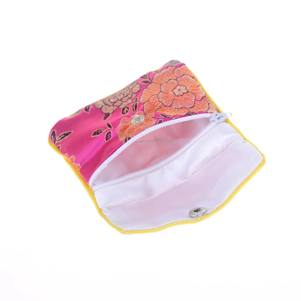 

5pcs/lot Silk Chinese Tradition Jewelry Storage Bags Pouch Purse Gifts Jewels Organizer Bag Random Color 8cm*6cm