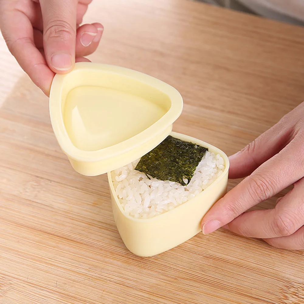

3pcs DIY Sushi Mold Set Triangular Shape Japanese Onigiri Rice Ball Food Press Sushi Maker Home Kitchen Cooking Accessories